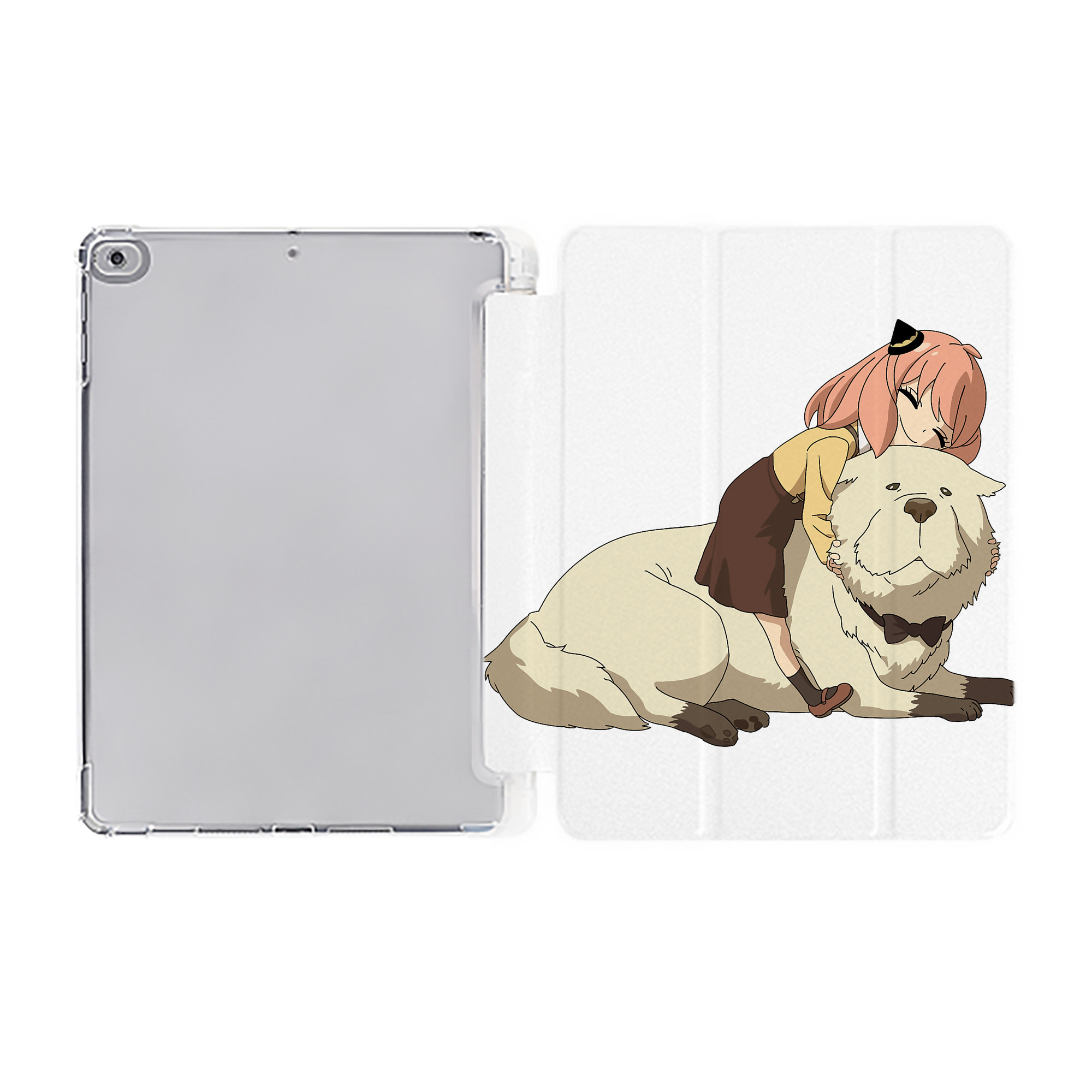 （画像用） SPY×FAMILY间谍家家酒 IPad ケース ペン収納付き 三つ折りスタンド PUレザー×シリコン 対応機種9.5/10.5/10.9インチ